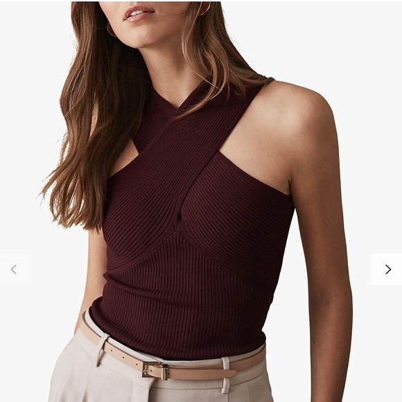 reiss halter top
